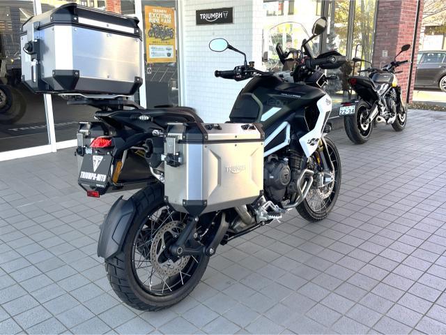 タイガー1200ラリー PRO マットカーキグリーン パニアレール 左右パニアケース トップBOX フルパニア