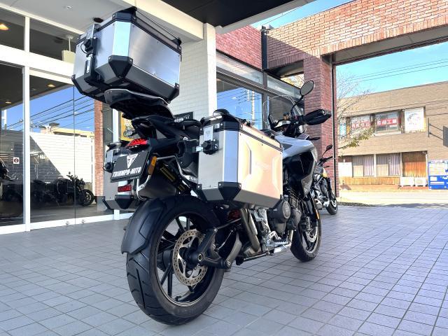 タイガー1200GT PRO スノードニアホワイト パニアレール 左右パニアケース トップBOX フルパニア仕様