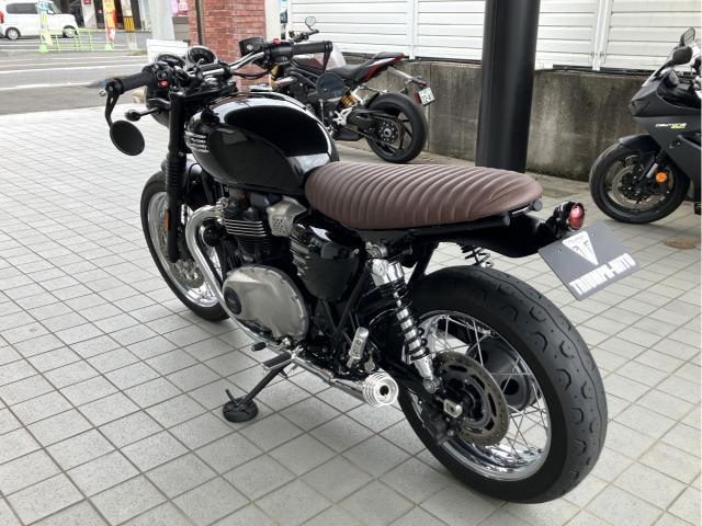 ボンネビルT100 ジェットブラック カスタム 純正OP＆モートーンスタイル