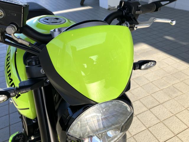 トライデント660 クイックシフター プロテクションカバー バーエンドミラー トライアンフ水戸オリジナルカラー レーシングイエロー