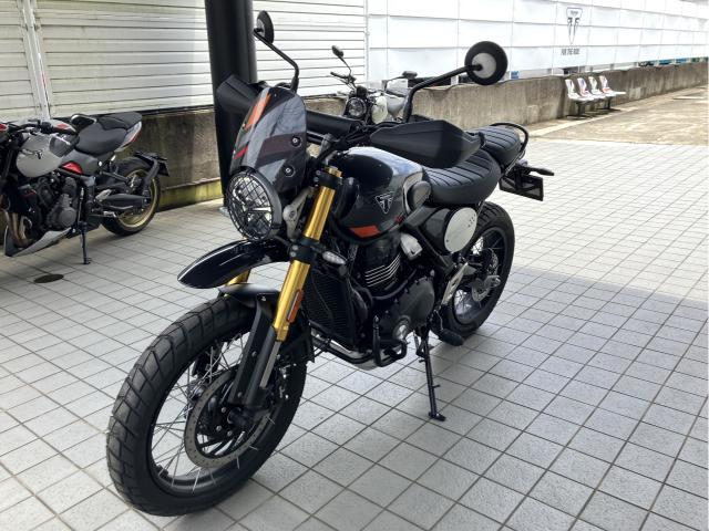 スクランブラー400XC ストームグレー ハイレベルフロントマッドガード＆フライスクリーン
