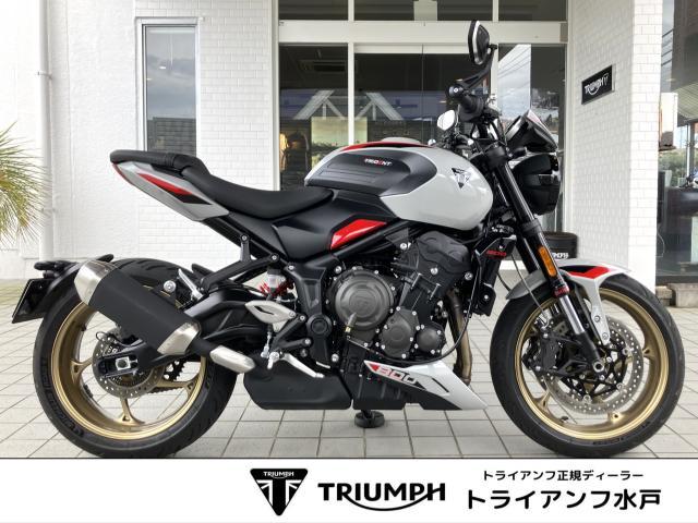 トライデント800 アッシュグレー フライスクリーン ベリーパン クルーズコントロール クイックシフター バーエンドミラー