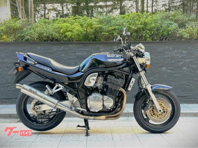 ＧＳＦ１２００　油冷エンジン　デビル製マフラー　ヨシムラデジテン　シート張替え　タンク錆取　キャブＯＨ　タイヤ前後交換
