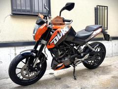 ＫＴＭ　１２５デューク　オリジナルコンディション　オプションアルミレバー　リアキャリア