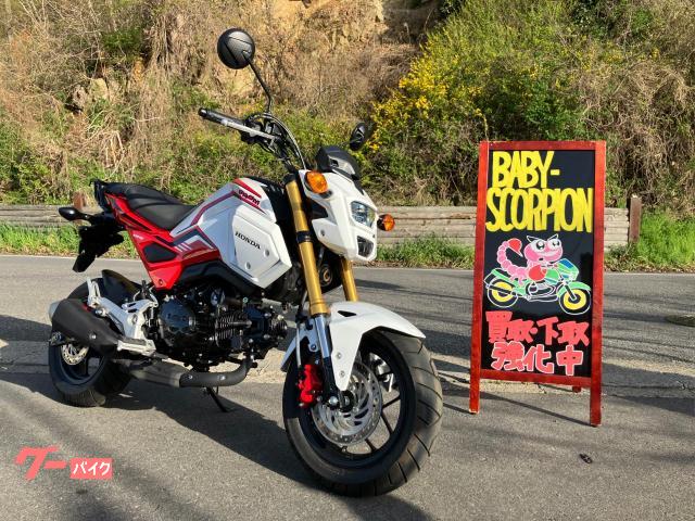 グロム／２０２０年モデル／アクティブフェンダーレス／純正リアキャリア付き