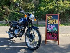 カワサキ　Ｗ２３０／２０２５年モデル／オーシャンブルー／エンジンガード付き