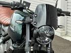トライデント660 グリーンペイント ナイトロンRSU ヒートグリップ