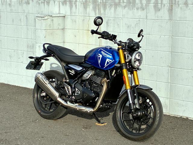 スピード400 カスピアンブルー アッパーエンジンバー付