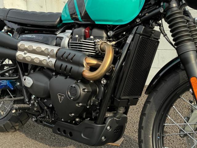 スクランブラー900 キングフィッシャーブルー バーエンドミラー マルチファンクション 2INTO2マフラー