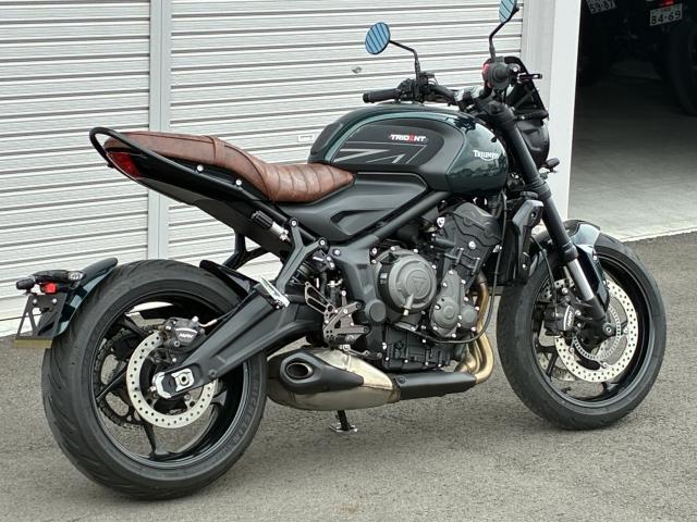 トライデント660 グリーンペイント ナイトロンRSU ヒートグリップ