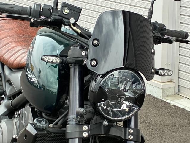 トライデント660 グリーンペイント ナイトロンRSU ヒートグリップ