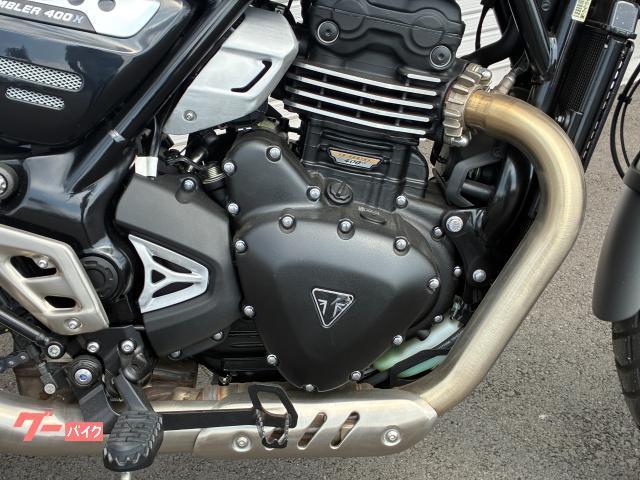 スクランブラー400X オリジナルローシート 登録済み未使用車両 認定中古車