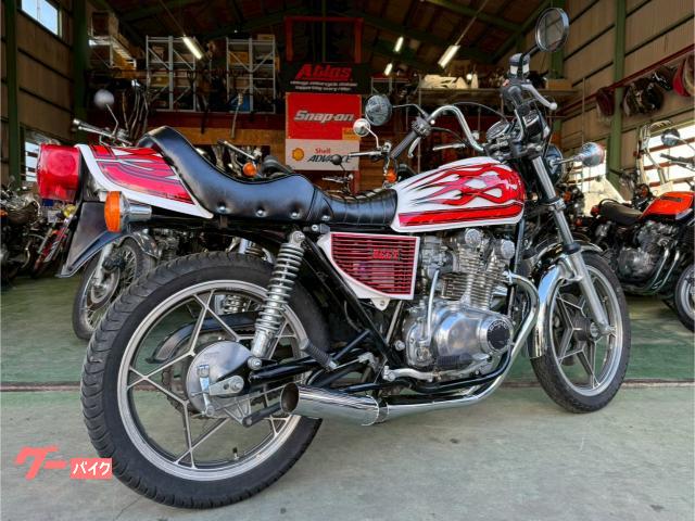 GS400 外装 スズキ GS400 外装リペイント ショート管新品 タックロール新品