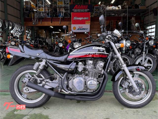 ZEPHYR750 外装リペイント 新品ショート管 新品タックロール 新品ウインカー 新規車検3年