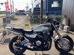 ヤマハ　ＸＪＲ１２００　空冷４気筒　マッドブラック集合管　フェンダーレス　純正オーリンズ　イエローヘッド　社外ハンドルポスト　社外グリップ