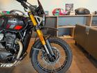 スクランブラー400XC 新型車 スポ―クホイール スクリーン ハイマッドガード エンジンガード サンプガード