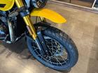 スクランブラー400XC レーシングイエロー スポ－クホイール スクリーン ハイマッドガード エンジンガード サンプガード