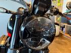 トライデント660 サファイアブラック 正規ディーラー中古車 グリップヒーター バーエンドミラー 各種プロテクター クイックシフタ