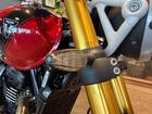 スクランブラー400X カーニバルレッド／サファイアブラック 正規ディーラー認定中古車 ハンドガード ヘッドライトグリル