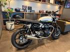 スピードツイン1200 正規ディーラー認定中古車 クリスタルホワイト／サファイアブラック バーエンドミラー