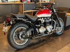 ボンネビル スピードマスター 正規ディーラー認定中古車 新車保証残有り カーニバルレッド／クリスタルホワイト
