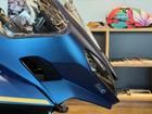 タイガースポーツ800ツアー マットコバルトブルー 正規ディーラー認定中古車 フルパニア グリップヒーター ETC2．0車載器