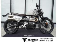 ＴＲＩＵＭＰＨ　スクランブラー１２００Ｘ　アッシュグレイ　ＡＢＳ　マルゾッキフロントフォーク　ニッシン製ブレーキキャリパー　ＴＦＴ液晶メーター