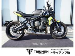 ＴＲＩＵＭＰＨ　トライデント６６０　認定中古車　ショーワ製倒立フォーク・ＬＥＤヘッドライト　レーシングイエロー／ジェットブラック