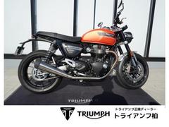 ＴＲＩＵＭＰＨ　スピードツイン１２００　認定中古車　マットバハオレンジ　６速　ブレンボキャリパー・メッシュホース　マルゾッキショック　２眼メーター