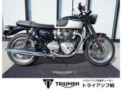 ＴＲＩＵＭＰＨ　ボンネビルＴ１２０　認定中古車　ジェットブラック／フュージョンホワイト　２０２４年モデル　ＡＢＳ・ライディングモード切り替え