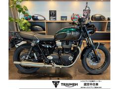 ＴＲＩＵＭＰＨ　ボンネビルＴ１００　コンペティショングリーン／アイアンストーン　グリップヒーター・ドレッサーバー・キャリア・サイドパニアレール