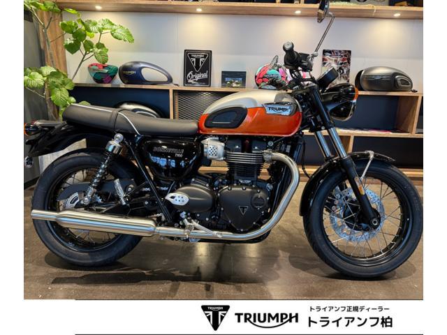 ボンネビルT100 アルミニウム／バハオレンジ ブレンボ ABS ツインサイレンサー