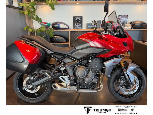 タイガースポーツ660 正規ディーラー認定中古車 左右パニア クイックシフター セミスモークスクリーン スタンドパッド