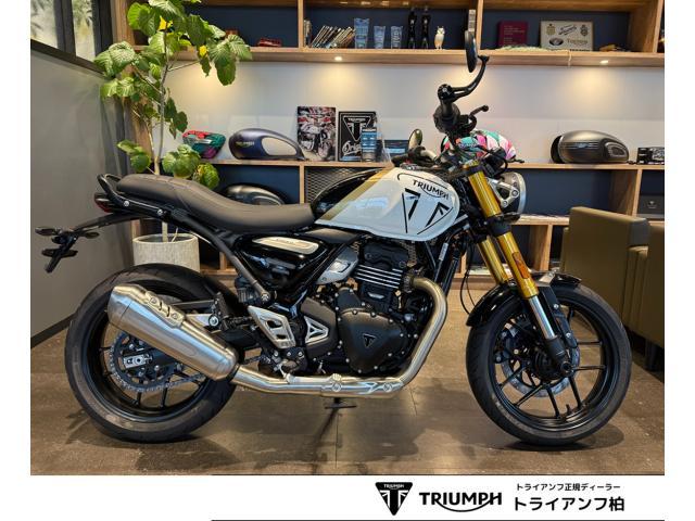 スピード400 新色パールメタリックホワイト／ファントムブラック フルLED 倒立フォーク バーエンドミラー USB給電ソケット