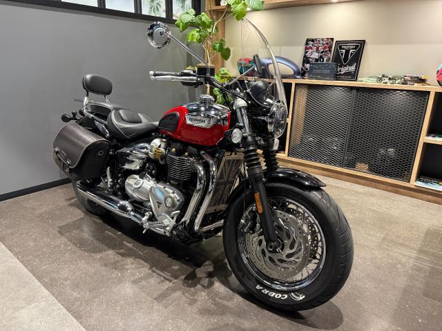 ボンネビル スピードマスター クロームエディション 前後ドラレコ付スマートライドモニター ETC サイドバッグ 大型スクリーン