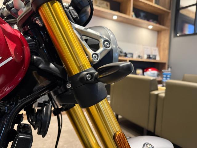 スピード400 カーニバルレッド ETC2．0 ヘルメットホルダー 倒立フォーク バーエンドミラー 