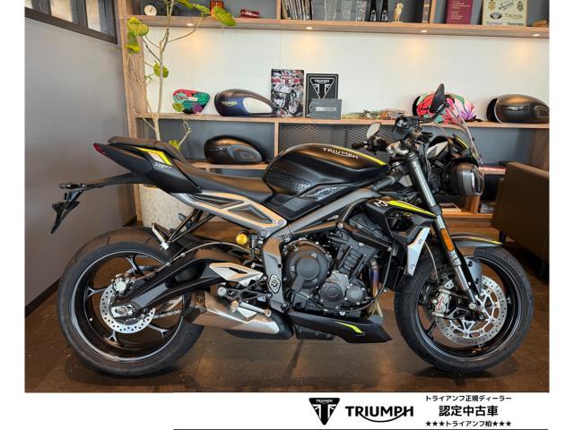 ストリートトリプル765RS マットブラック ETC車載器 グリップヒーター 各部プロテクター スクリーン