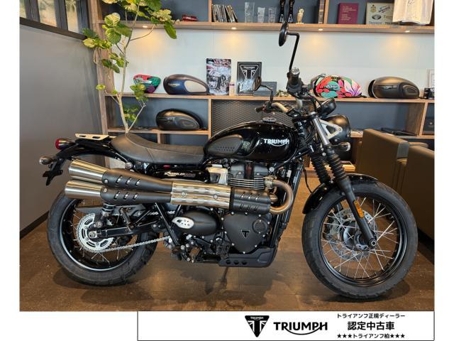 スクランブラー900 ジェットブラック 正規代理店認定中古車 ラゲッジラック ヘッドライトグリル ETC車載器