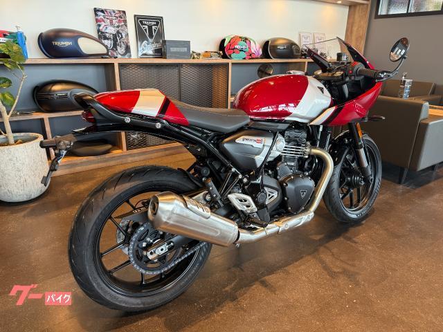 スラクストン400 カーニバルレッド／アルミニウムシルバー バーエンドミラー シングルシートカウル グラブバー