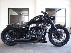 ＨＡＲＬＥＹ−ＤＡＶＩＤＳＯＮ　ＸＬ１２００ＮナイトスタードラッグスタイルチョッパーカスタムコブラマフラーバーハンドルＬＥＤウインカーソロシートアレンネスエアクリ