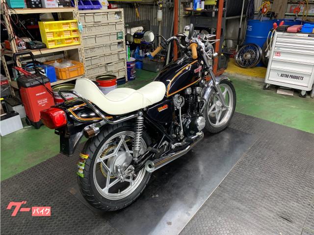 スズキ GS400 クロスメガホンマフラー チョビ段シート アップ