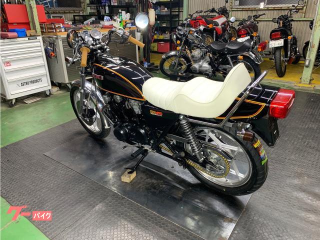 スズキ GS400 クロスメガホンマフラー チョビ段シート アップ