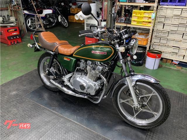 GS400 ヨシムラタイプマフラー　二重構造　当時物 スズキ GS400 ヨシムラタイプマフラー タンデムバー アンコ抜き