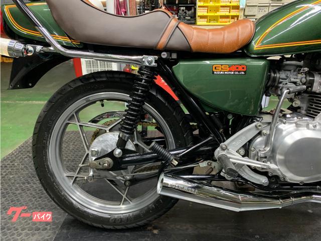 スズキ GS400 ヨシムラタイプマフラー タンデムバー アンコ抜き
