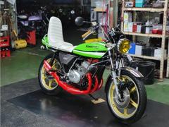 カワサキ　２５０ＳＳ　マッハ　国内　ＡＲＥキャスト　ＢＥＥＴバクチク　鉄サイレンサー　フロントダブル　当時カスタム