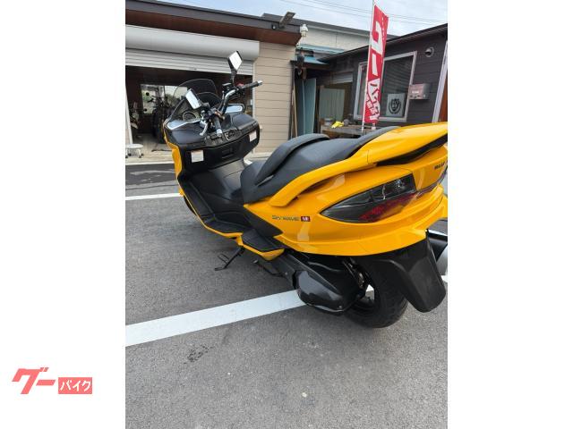 スズキ　スカイウェイブ250SS　中古実動美車　バフ磨き　チョイカスタム自賠責付き(令和3年12月まで)　武蔵改マフラー　ナンバー登録書類有 スズキ スカイウェイブ250 タイプM ノーマル車両｜バイク販売