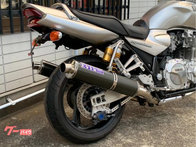 ヤマハ XJR1300 OVER製マフラー スライダー フェンダーレス