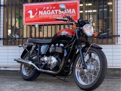 ＴＲＩＵＭＰＨ　ボンネビルＴ１００　アエラ製マフラー　サドルバッグステー　ＥＴＣ車載器