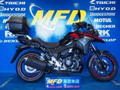 スズキ　Ｖ−ストローム２５０　ＡＢＳ　トップケース装着　ＭＦＤオリジナルローダウンリアサスペンション新品交換済