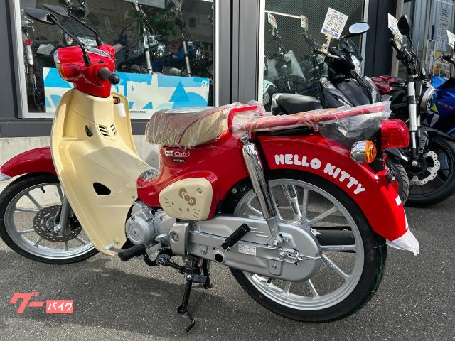 HONDA 純正　ハローキティ カブ　シート　ja59 ベージュ/赤 HONDA 純正 ハローキティ カブ シート ja59 ベージュ/赤 HI-LINE